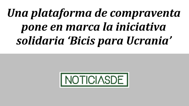 Noticias De | PortalBici